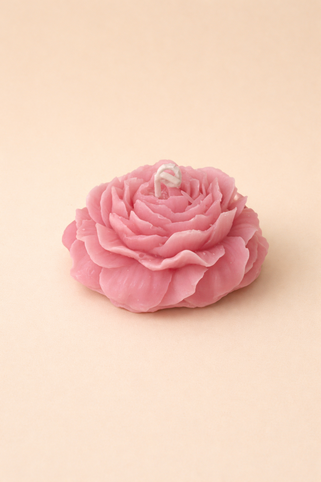 Vela Peonía rosa