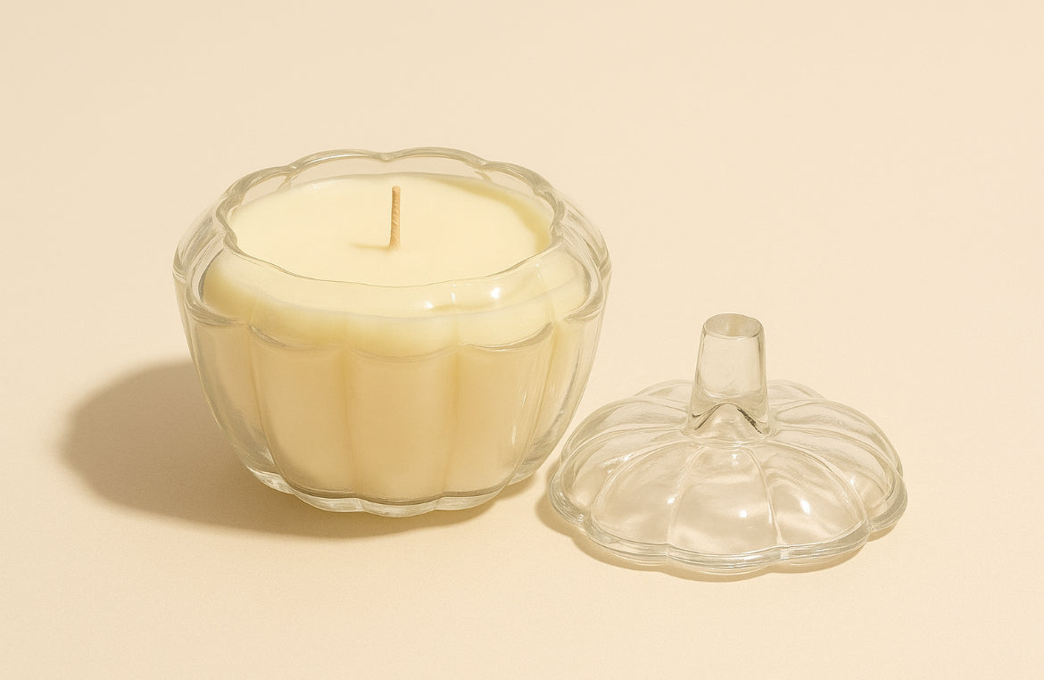 Vela Calabaza Cristal
